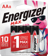 Max 8-pk AA Alkaline Batteries, Long Lasting, All Purpose Q4V0 - product image 2
