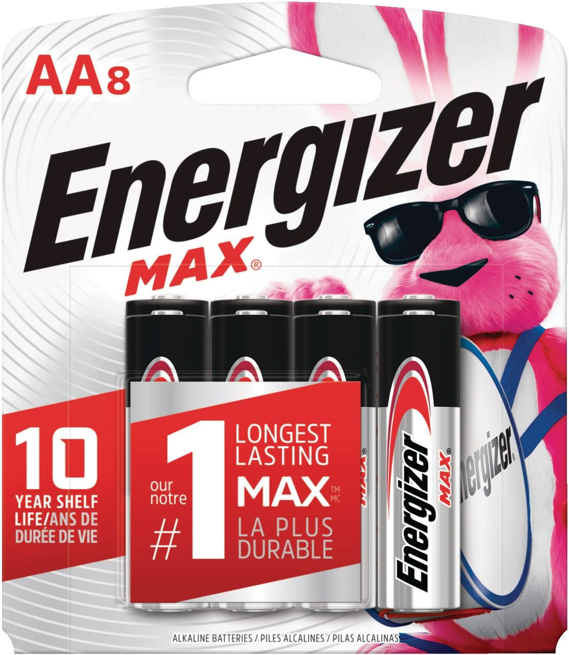 Max 8-pk AA Alkaline Batteries, Long Lasting, All Purpose Q4V0 - product image 2
