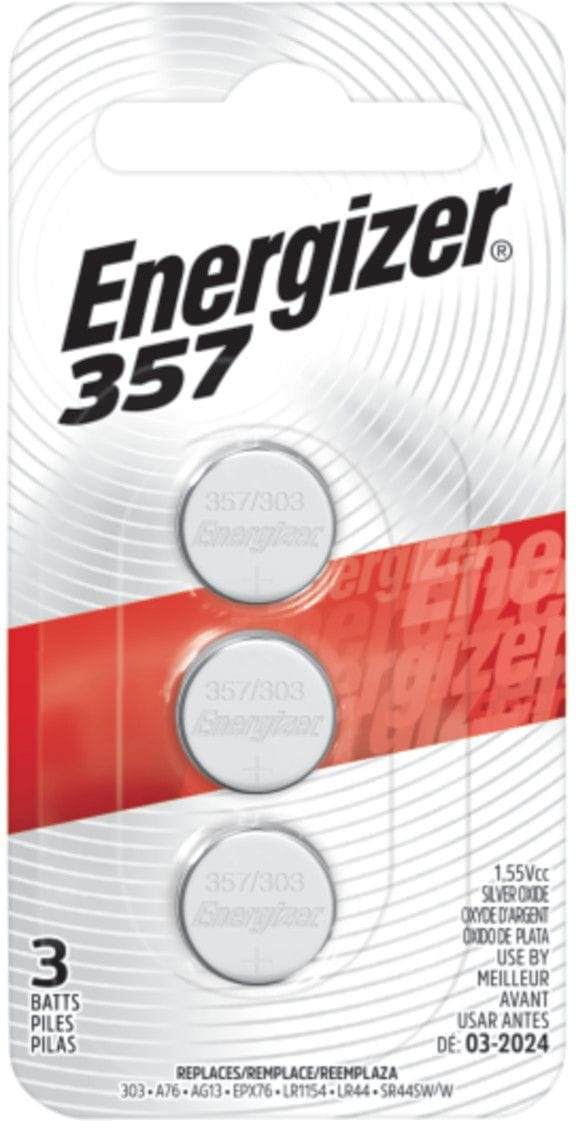 Silver Oxide 3-pk 357 LR44 AG13 303 A76 1.5V / 1.5 Volt Button Coin Cell Batteries F1C2