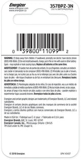 Silver Oxide 3-pk 357 LR44 AG13 303 A76 1.5V / 1.5 Volt Button Coin Cell Batteries F1C2 - product image 2