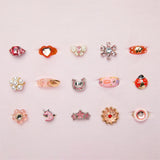 Kids Glam Rings Set, 15 Piece, Pink S5P5 - product image 3