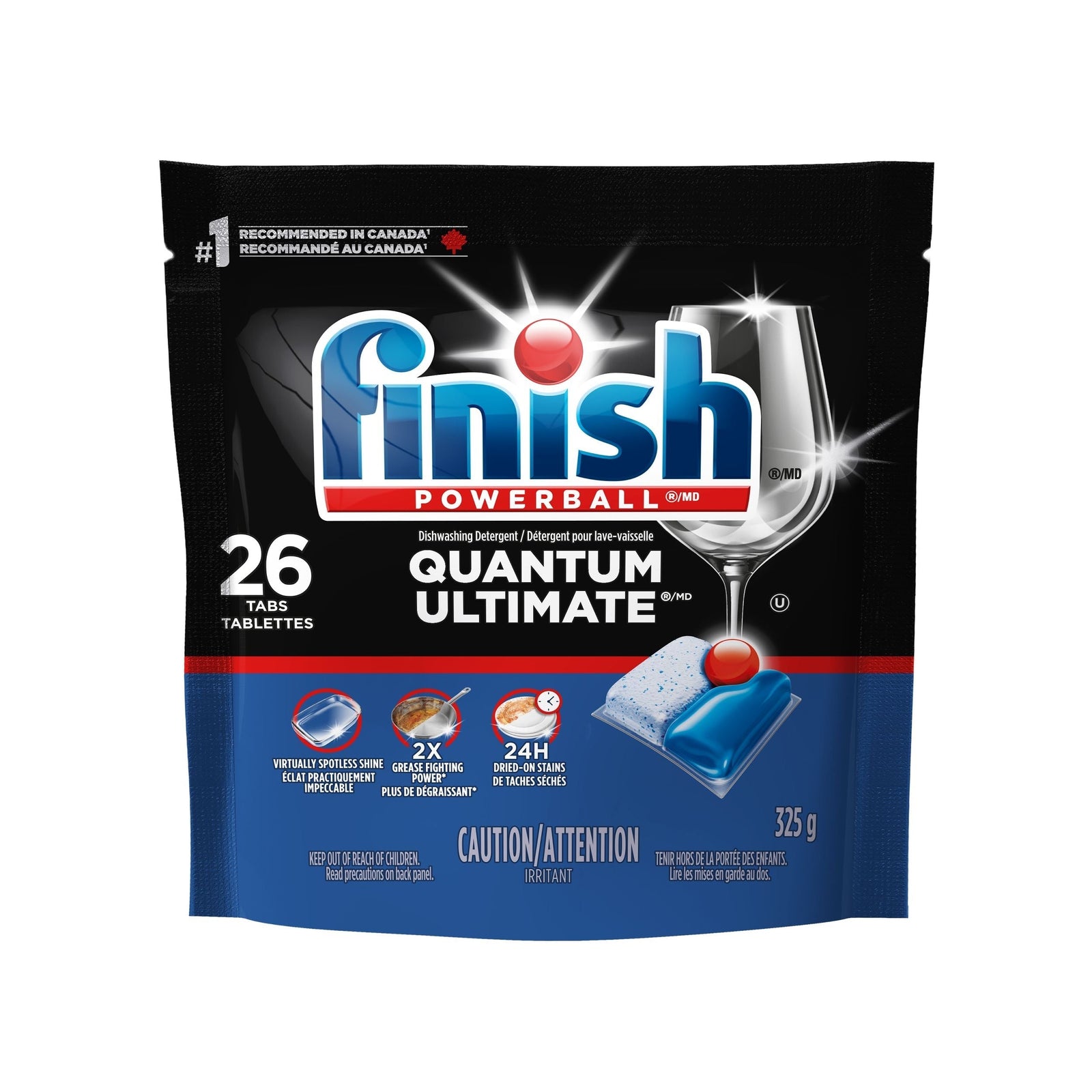 Quantum Ultimate Dishwasher Detergent Tabs, Fresh Scent, 26-pk Y3S1 - product image 1