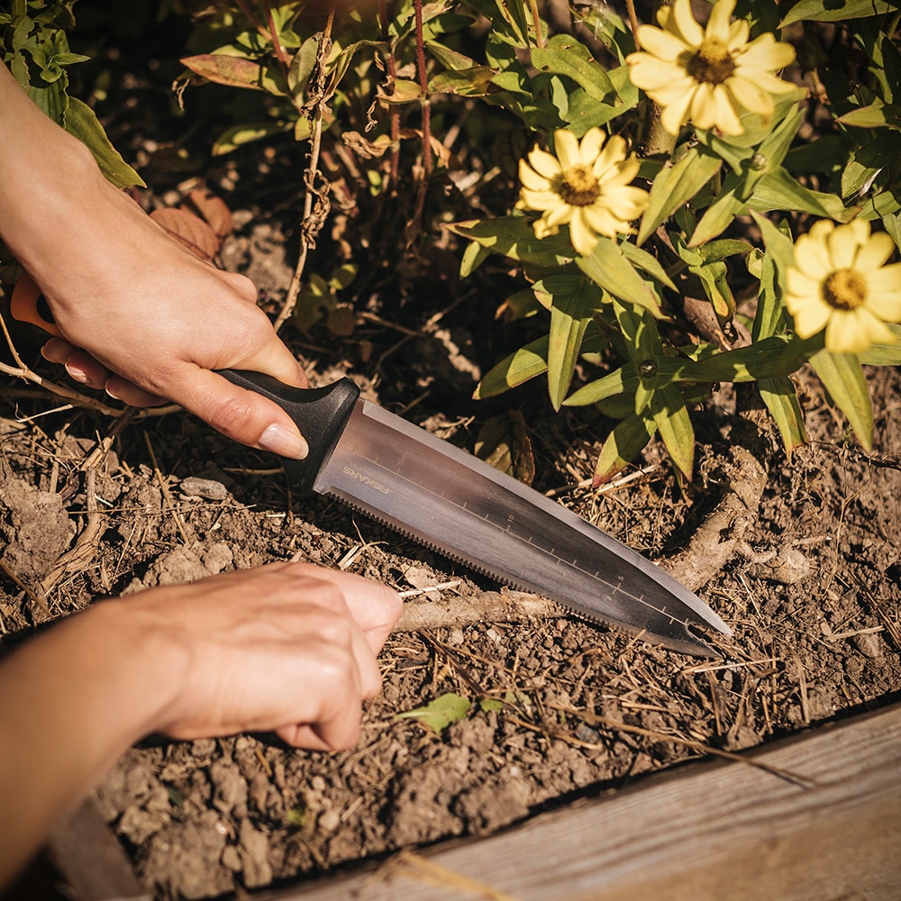 Stainless-Steel Dual-Edged Garden Hori Hori Knife with Sheath I0S0 - product image 6