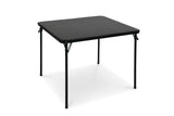 34-in x 34-in Portable Vinyl Top Metal Folding Card Game/Activity Table, Black I1P8 - product image 1