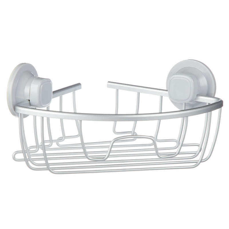 Aluminum Rust-Resistant Suction Corner Shower Caddy, 3-in x 10-in x 7.25-in I0S9