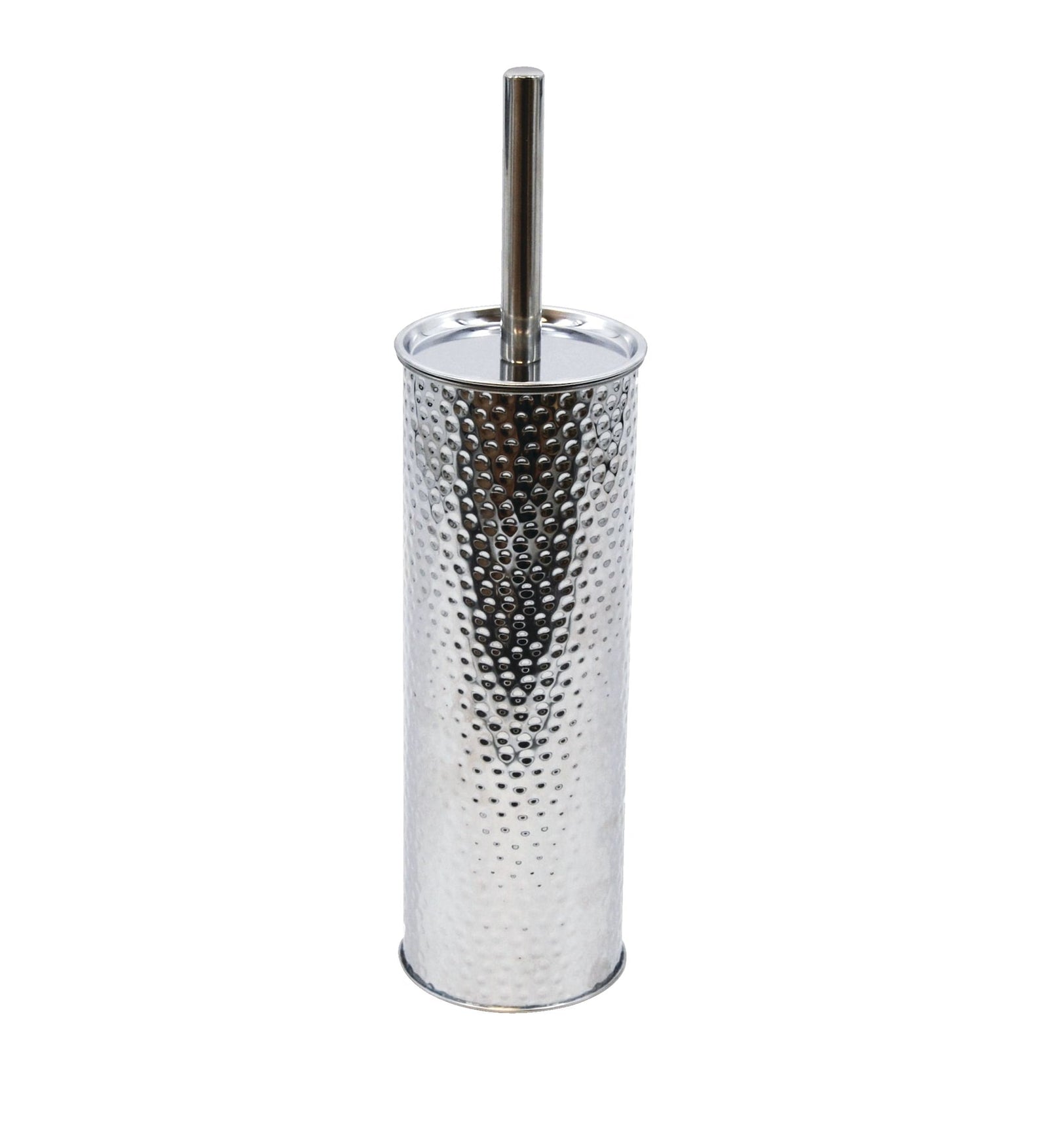 Stainless Steel Compact Long Reach Toilet Brush, Hammered Finish N9Y2 - product image 1