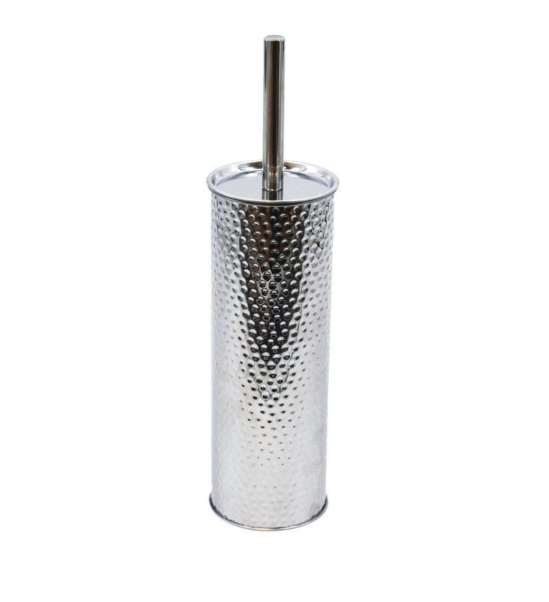 Stainless Steel Compact Long Reach Toilet Brush, Hammered Finish N9Y2