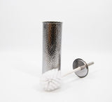 Stainless Steel Compact Long Reach Toilet Brush, Hammered Finish N9Y2 - product image 2