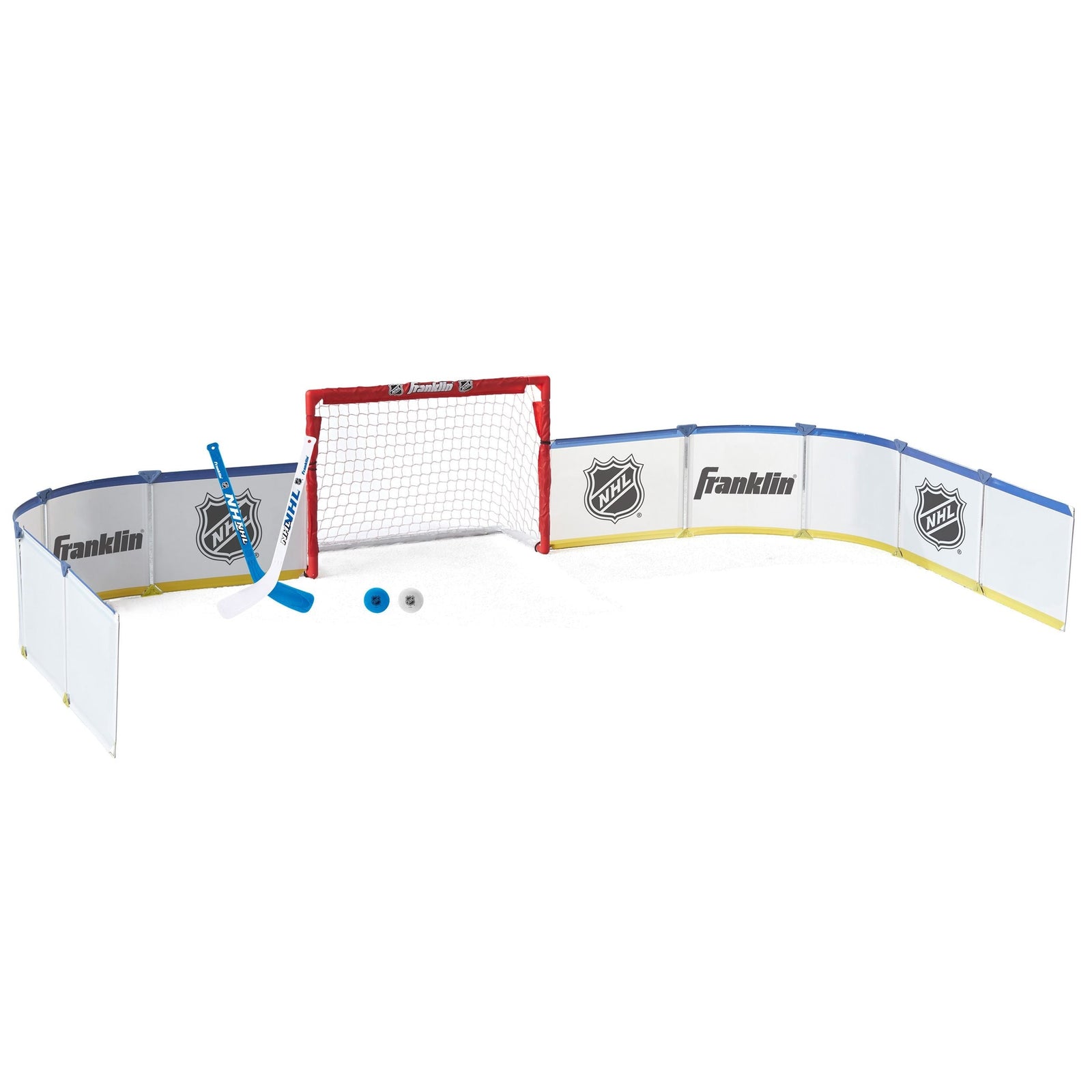 Hockey Half Rink Set with Net, Sticks, Balls & Boards Q7E0 - product image 1