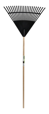 Garden Club 22-in Wide Poly 22-Tine Leaf Rake, 59-in Hardwood Shaft C0M2 - product image 1