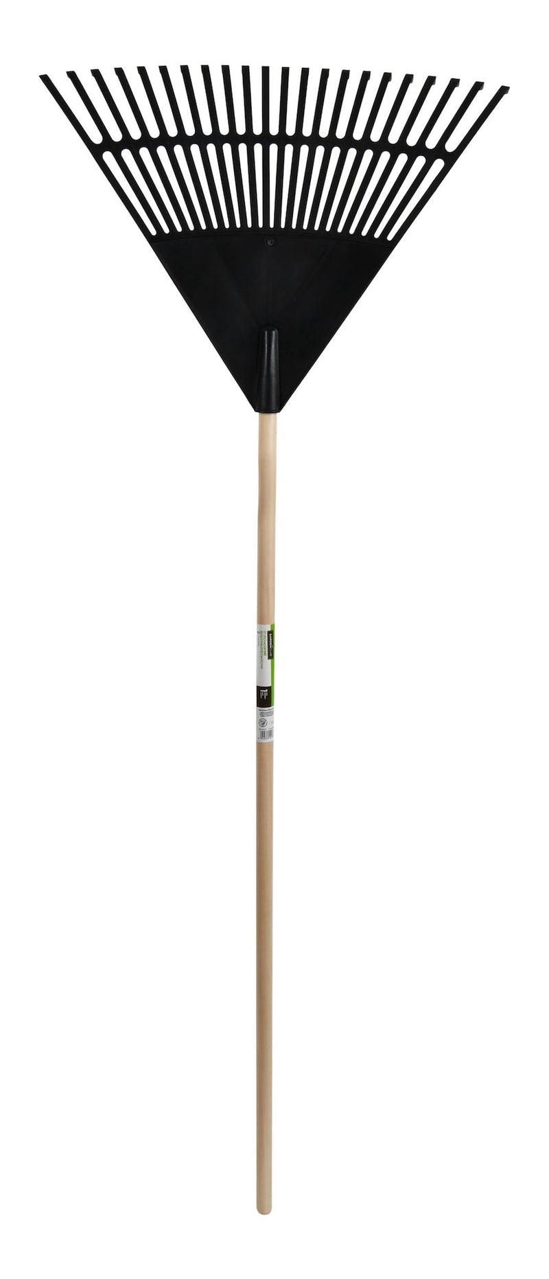 Garden Club 22-in Wide Poly 22-Tine Leaf Rake, 59-in Hardwood Shaft C0M2