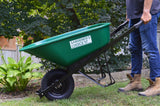 Choice 1-Wheel Homeowner Poly Tray Wheelbarrow with Steel Handles, 6-cu-ft K5D8 - product image 3