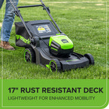60V 17-in Push Lawn Mower with 4.0 Ah Battery & 3A Charger N8F1 - product image 8