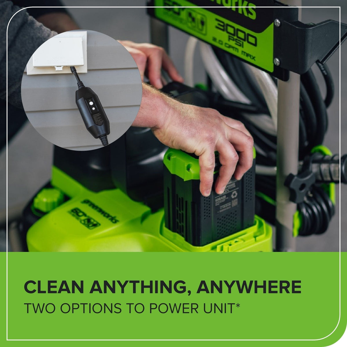 60V 3000PSI 2.0GPM Hybrid AC/DC Pressure Washer, Tool Only R1P0 - product image 8