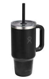 Stainless Steel Insulated Travel Tumbler Cup with Clear Straw Lid & Handle, Various Colours, 32-oz C4I2 - product image 1