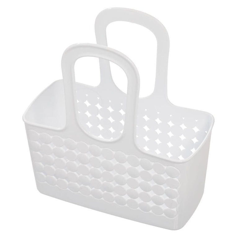 Orbz Small Tote Portable Shower Caddy with Handle, White R6Y0