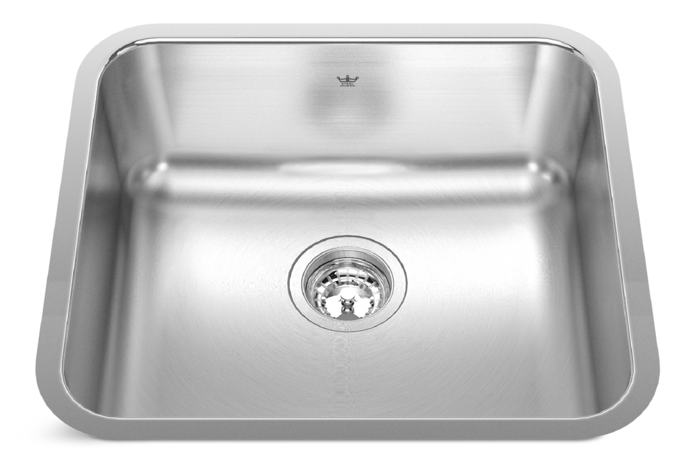 Steel Queen Undermount Single Bowl Kitchen Sink, 19.75-in x 17.75-in x 8-in, Stainless Steel R6U6 - product image 1