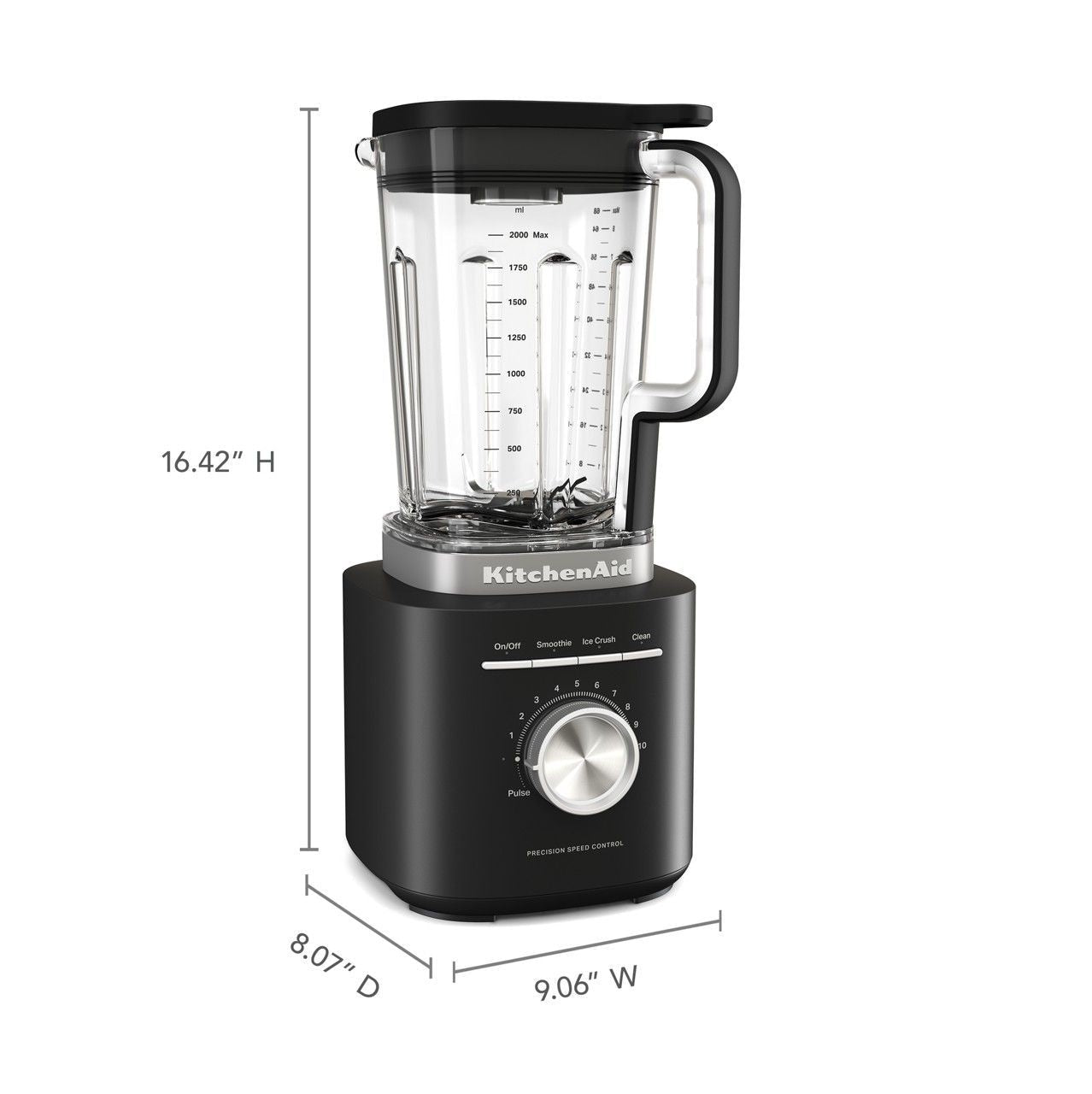 10-Speed Matte Black Pure Power Blender Y1V3 - product image 3