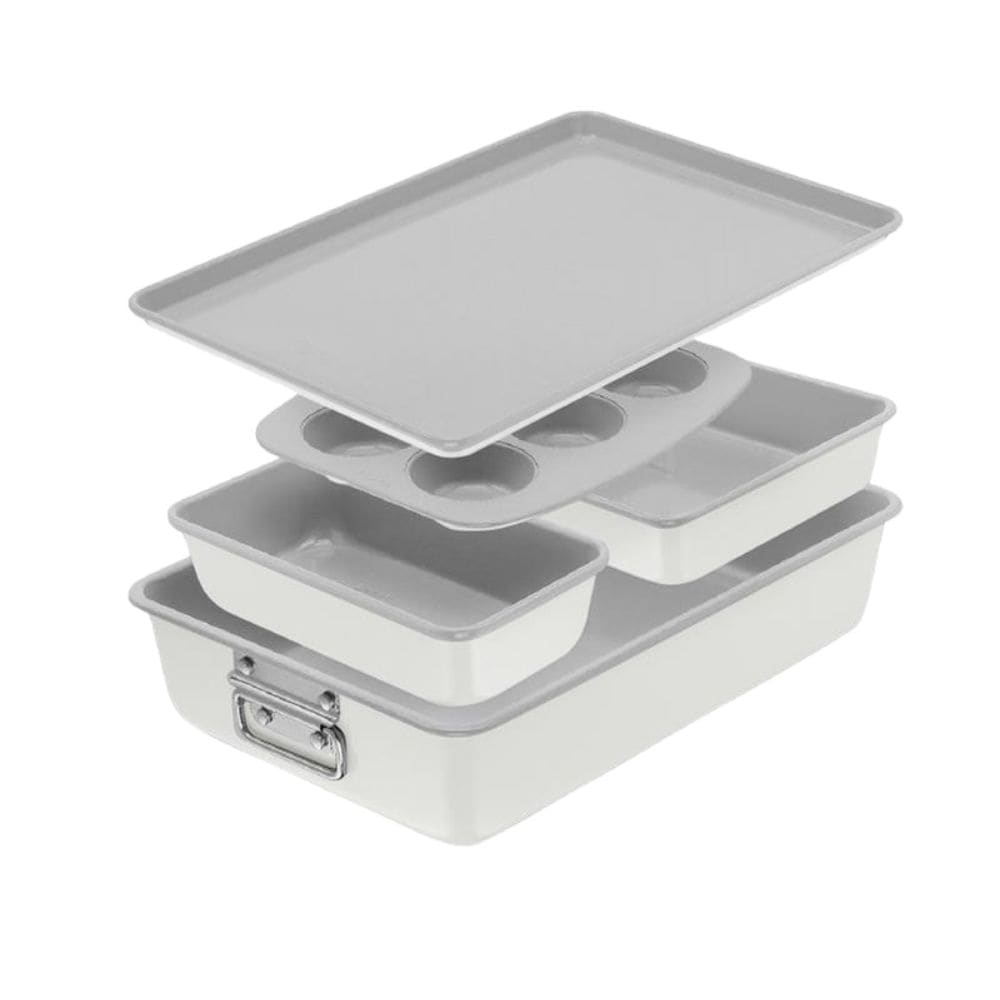 Premium Stackable Cream Non-Stick Bakeware Set, 5-pc D7H7 - product image 1
