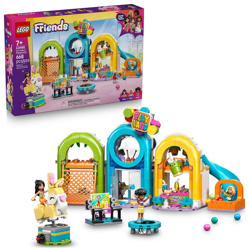 Friends Fun Indoor Playground Building Set - 42686, 668-pcs, Ages 7+ S8S3