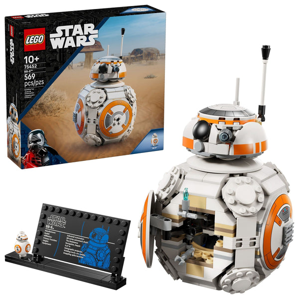 BB-8 Astromech Droid Toy Building Set - 75452, 569-pcs, Ages 10+ X0G4