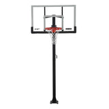 Adjustable In-Ground Bolt Down Outdoor Basketball Hoop with 60-in Tempered Glass, Hoop & Net System X4W5 - product image 1
