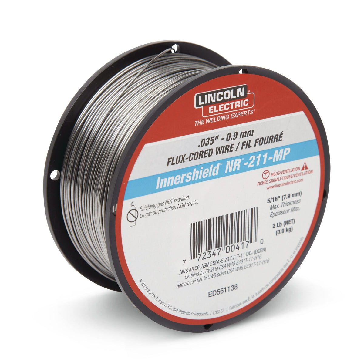Electric Flux-Cored Gasless Welding Wire, 0.035-in, 2-pk S5Z5 - product image 1