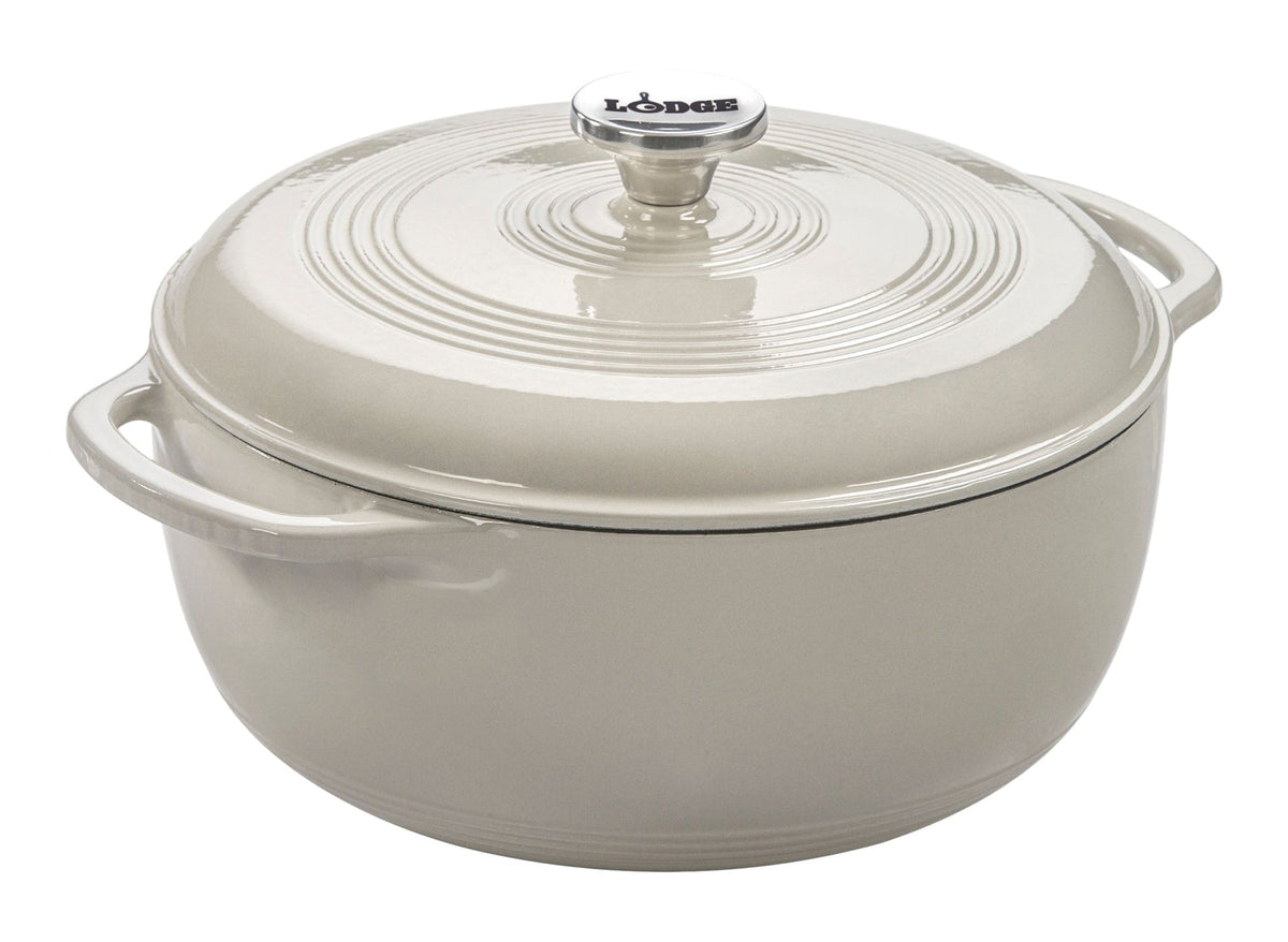 Enamel Cast Iron Dutch Oven, White, 6-qt H2S0 - product image 1
