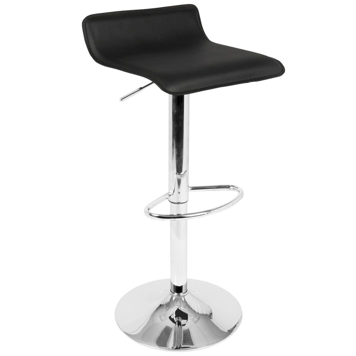 Ale PU Leather Swivel Counter/Bar Stool Adjustable Height (2-Piece Set) W5I0 - product image 1