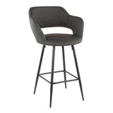 Margarite Fixed-Height Counter Stool, Black, 25-in, 2-pc U1O0 - product image 1