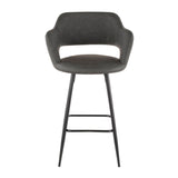 Margarite Fixed-Height Counter Stool, Black, 25-in, 2-pc U1O0 - product image 3