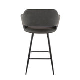 Margarite Fixed-Height Counter Stool, Black, 25-in, 2-pc U1O0 - product image 7