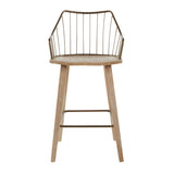 Winston Fixed-Height Counter Stool, Wood, 26-in W9Q0 - product image 2