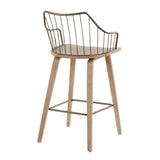 Winston Fixed-Height Counter Stool, Wood, 26-in U1N7 - product image 6