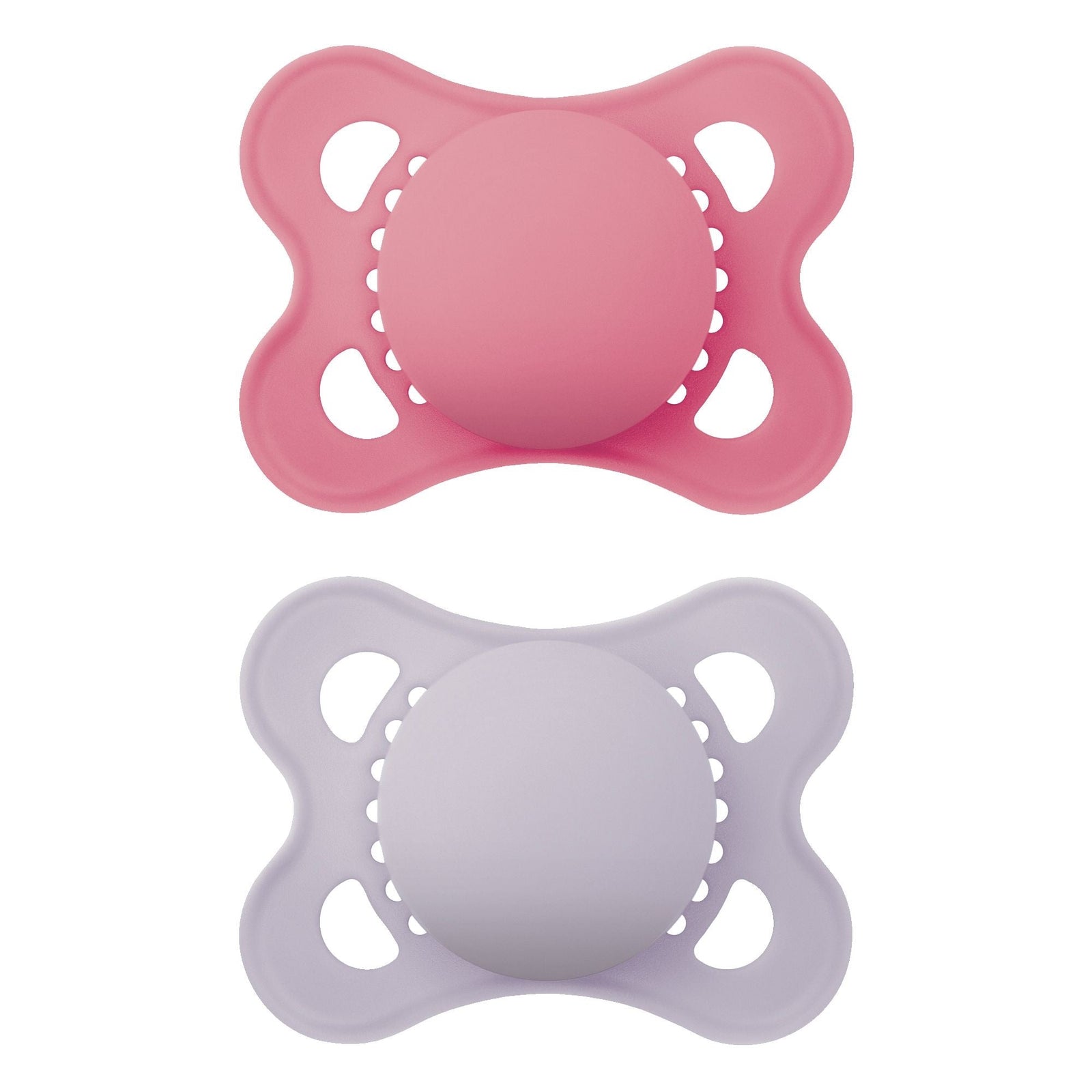 Matte Non-Deco Pacifier, 0-6 Months, Girl, 2-pk A9Q5 - product image 1
