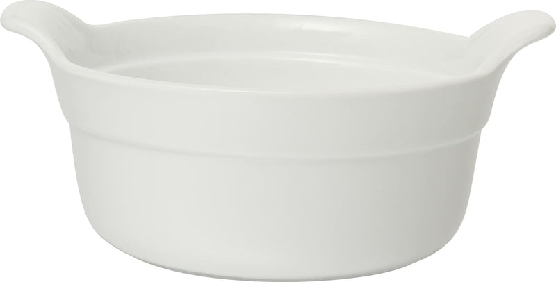Marketing Porcelain French Onion Soup Bowl with Handles, 475-mL, White K1D8