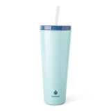 Axel Sparkle Stainless Steel Double Wall Insulated Tumbler, 24-oz, Assorted Colours, with Reusable Straw A8M2 - product image 1