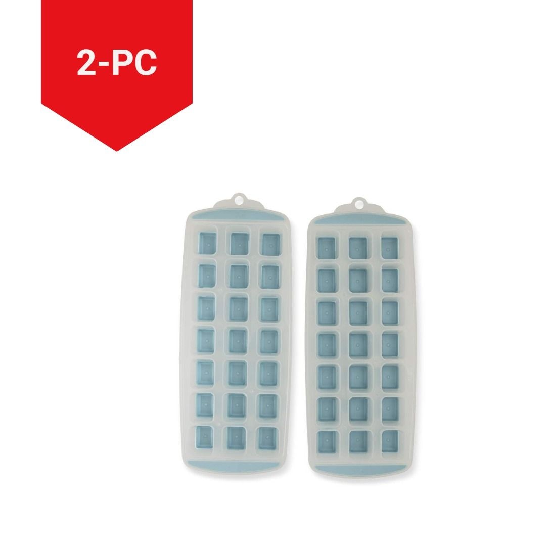 Easy Release Pop-Out Square Ice Cube Trays, Blue, 2-pk, Dishwasher Safe Z8E3 - product image 4