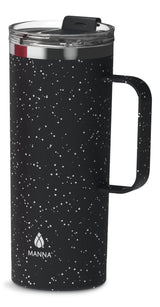 Tahoe Insulated Stainless Steel Mug with Leakproof Lid, Speckled Black, 591-mL Y7S3 - product image 1