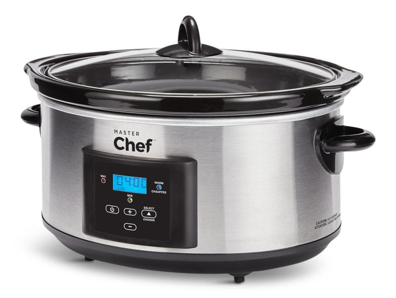 Digital Programmable Slow Cooker, Stainless Steel, 6qt R4L1
