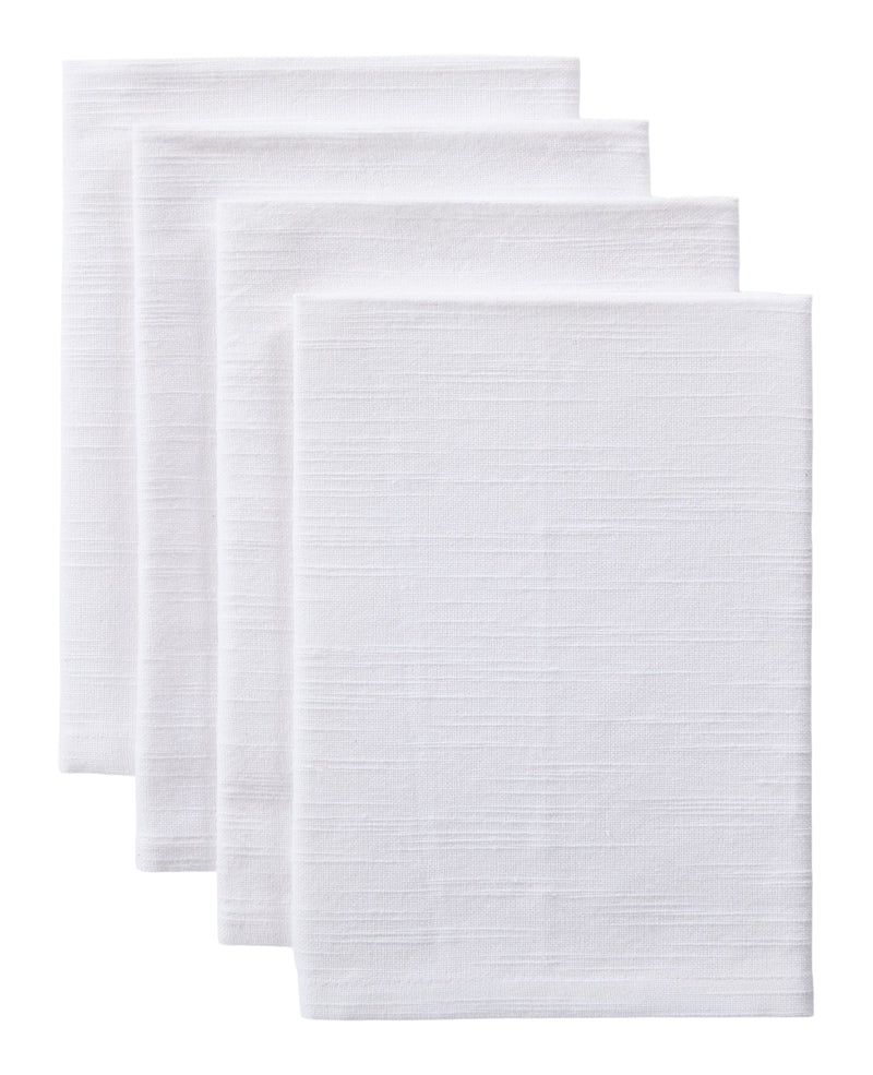 Essential Cotton Dining Napkins, White, 17-in, 4-pk W7Q7