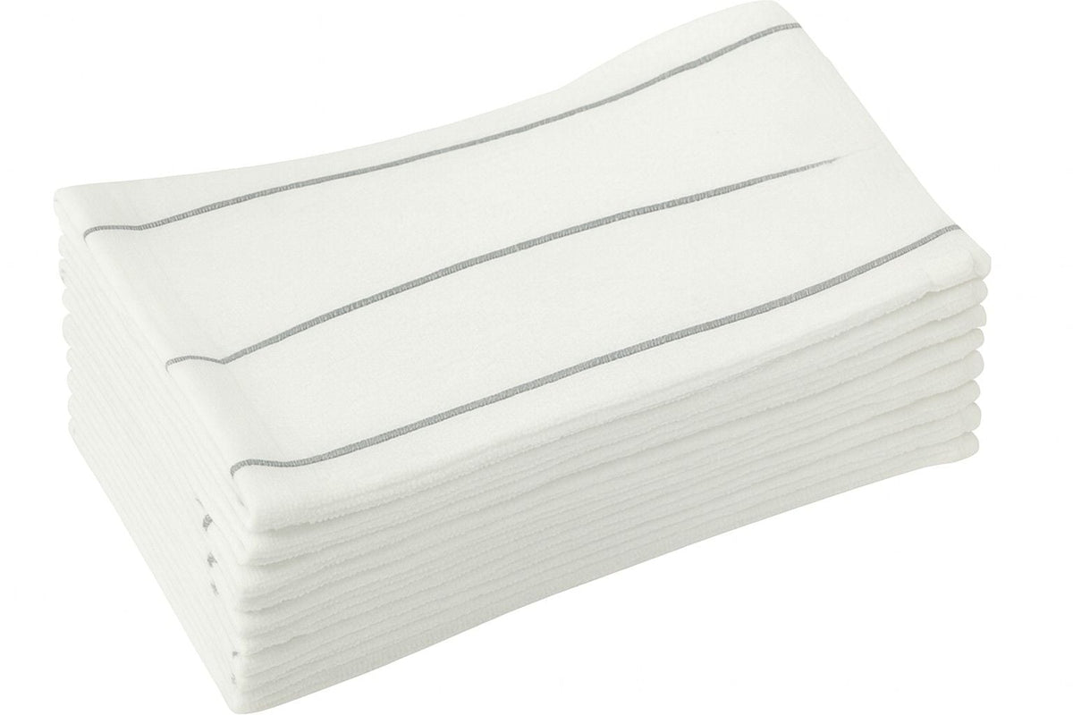 Ribbed Stripe Bar Mop Dish Cloths, Grey Stripes, 5-pk P8S6 - product image 2