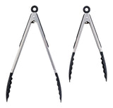 Stainless Steel Tong Set with Nylon Heads, 2-pc N7I8 - product image 1