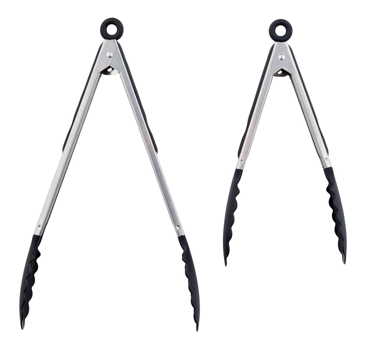 Stainless Steel Tong Set with Nylon Heads, 2-pc N7I8 - product image 1