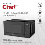 Matte Microwave, Black, 1.1-cu-ft X5Y0 - product image 6