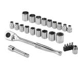 25 Piece 3/8" Drive Socket Set Y3D4 - product image 1