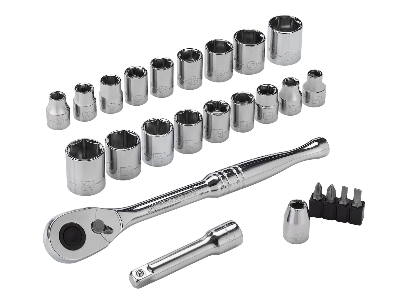 25 Piece 3/8" Drive Socket Set Y3D4 - product image 3