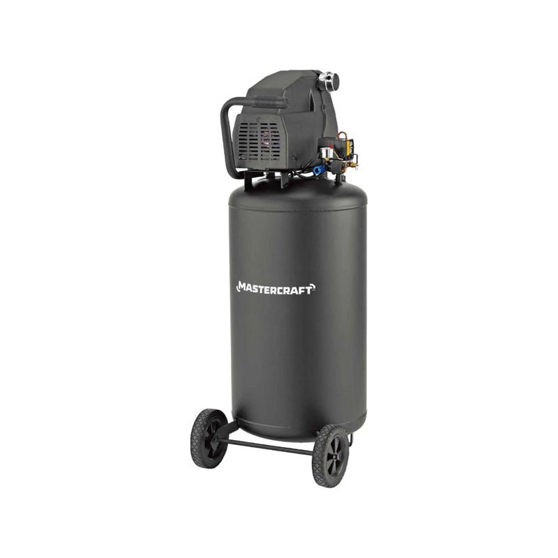 26-Gallon Oil-Free Portable Vertical Air Compressor, Matte Black, 135 PSI, 1.8HP F5K4
