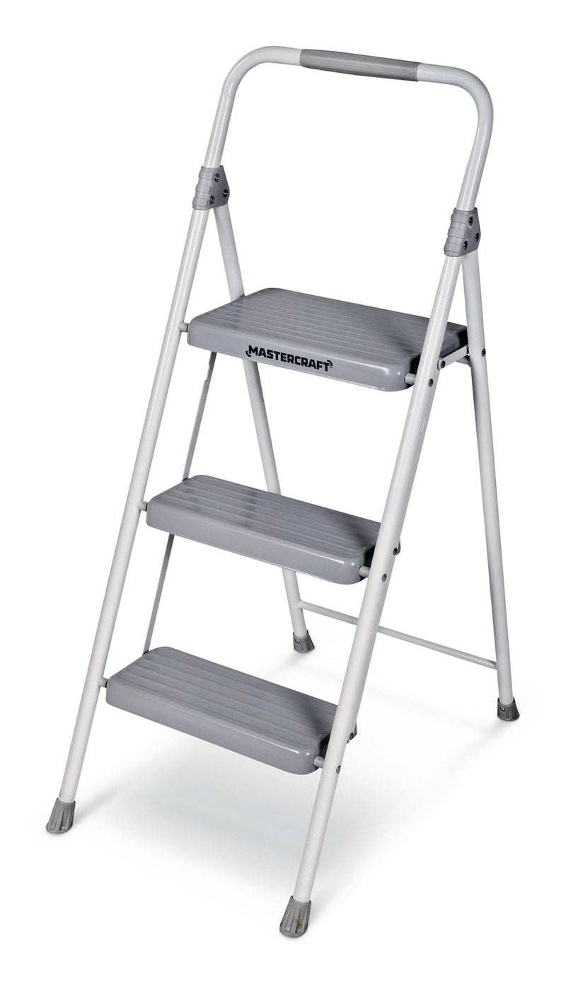 3-Step Metal Folding Step Stool, 225-lb, 3.2 ft M4W7