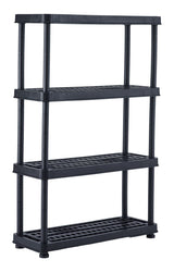 Adjustable 4-Shelf Resin/ Plastic Storage Rack/ Shelving Unit, 36 x 14 x 54.5-in W1S4 - product image 1
